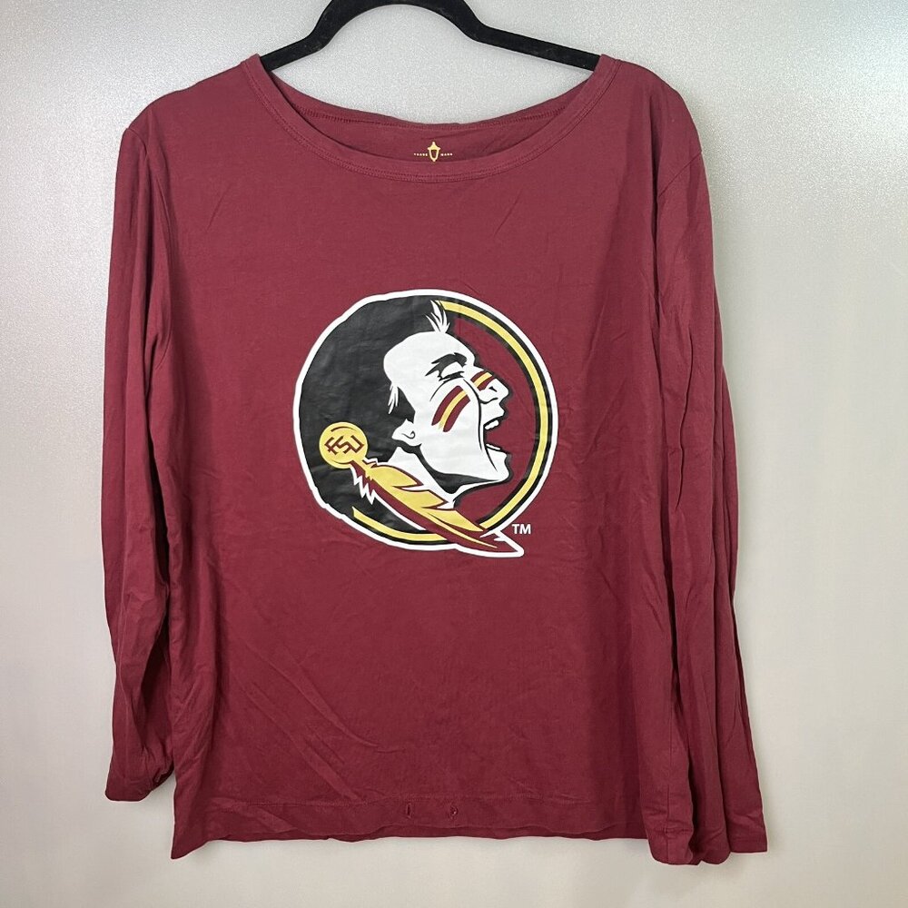 florida state emerson street medium tee shirt long sleeve red